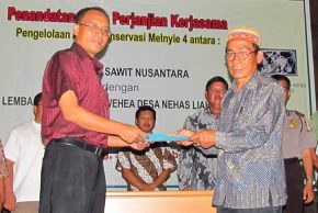 Penandataangan Nota Kesepakatan Pengelolaan Areal Konservasi