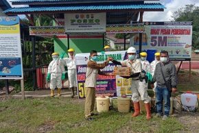 Program Pencegahan Covid-19, PT Agro Andalan Disinfeksi 7 Desa Binaan di Sekadau