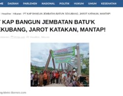 PT KAP Bangun Jembatan Batu’k Sekubang, Jarot Katakan, Mantap!