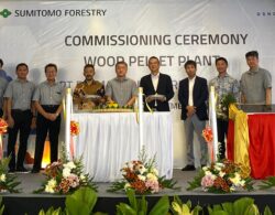 DSNG and Sumitomo Forestry Commissioned the First Wood Pellet Plant in Boyolali